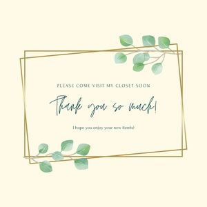 25ct. THANK YOU CARDS